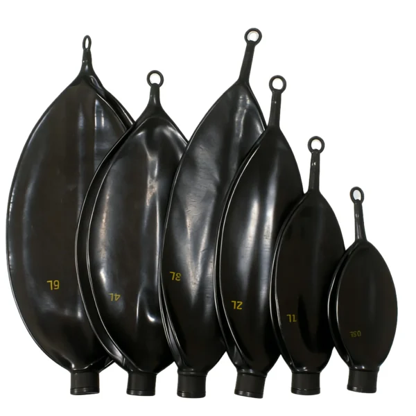 Anesthesia Reusable Latex Bags - Black